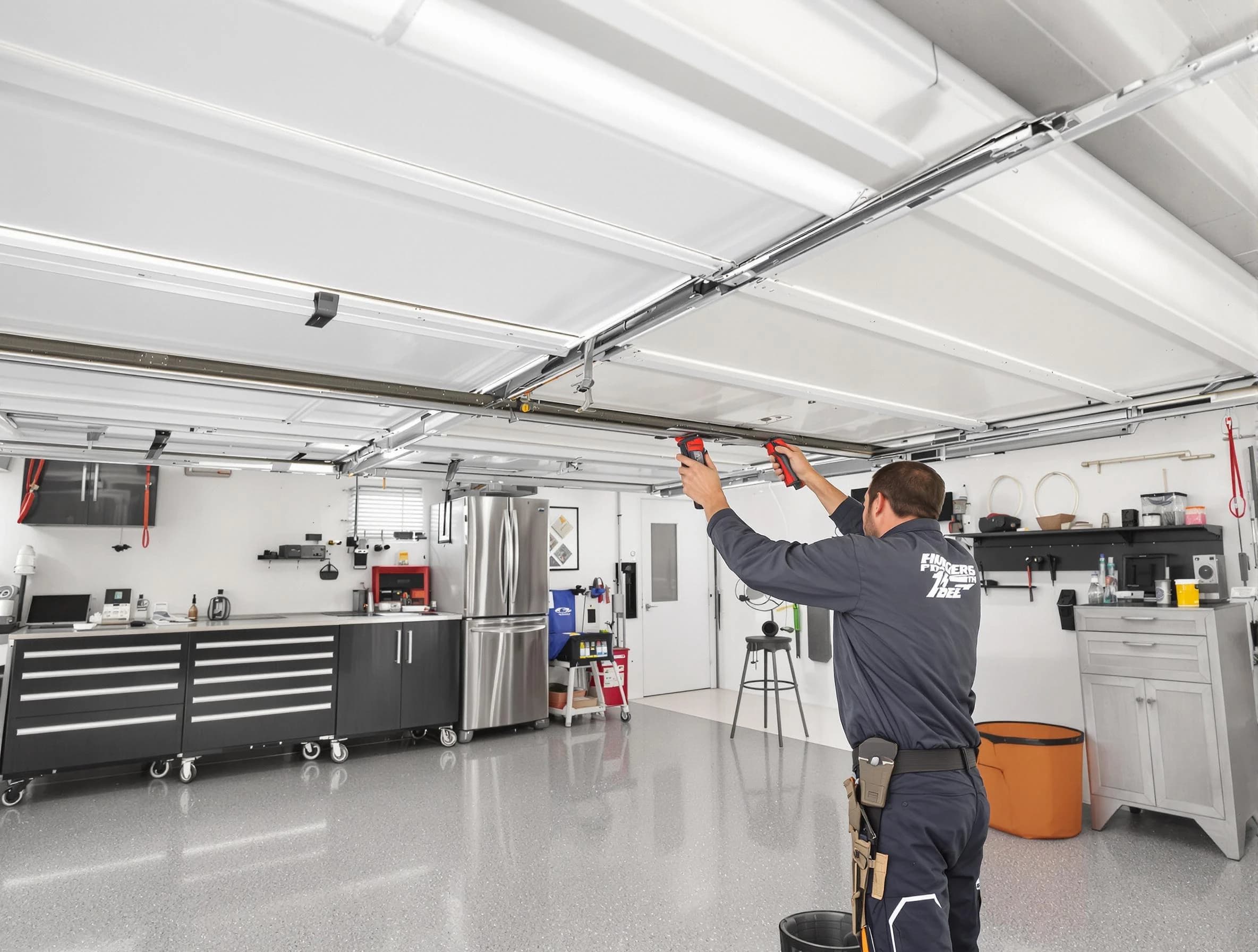 Overhead garage door repair service by Bernalillo Garage Door Repair in Bernalillo