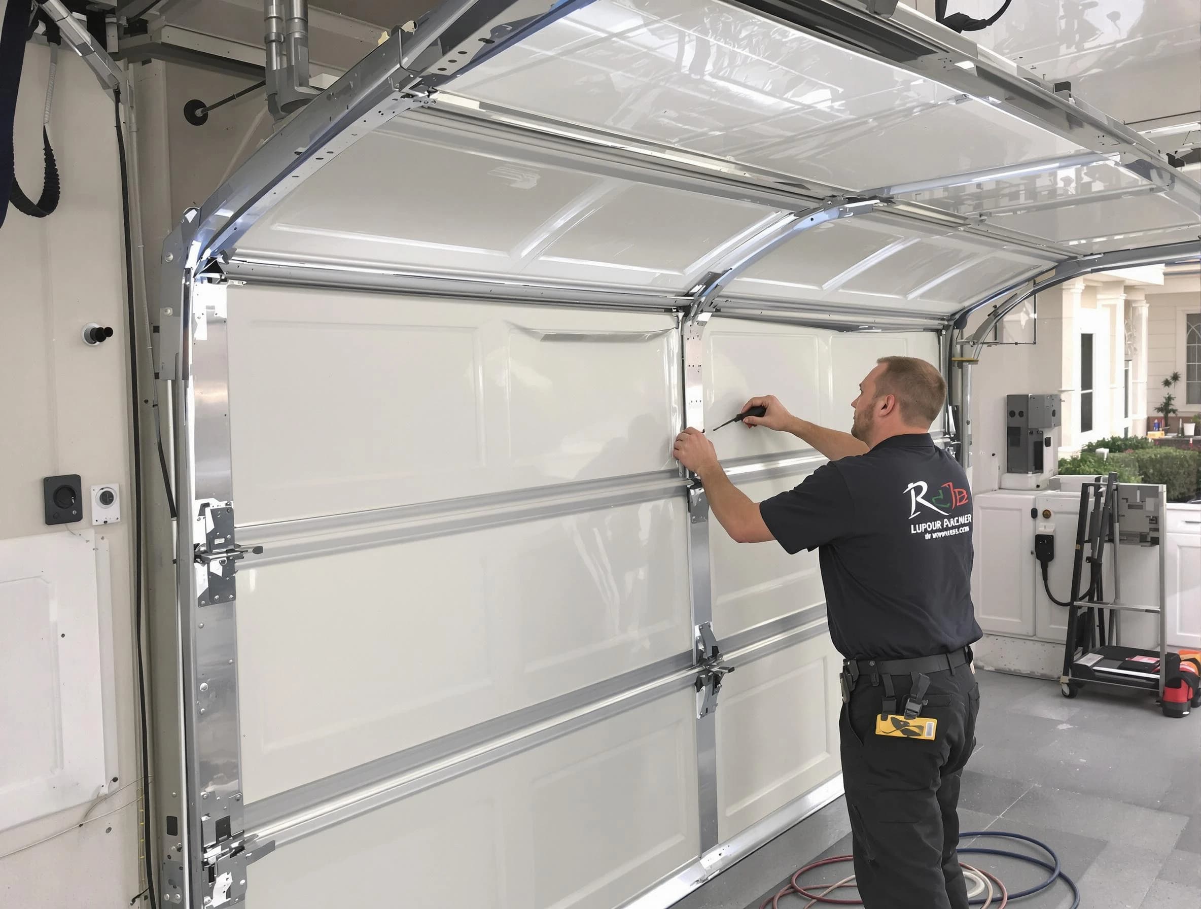 Bernalillo Garage Door Repair professional performing panel repair in Bernalillo