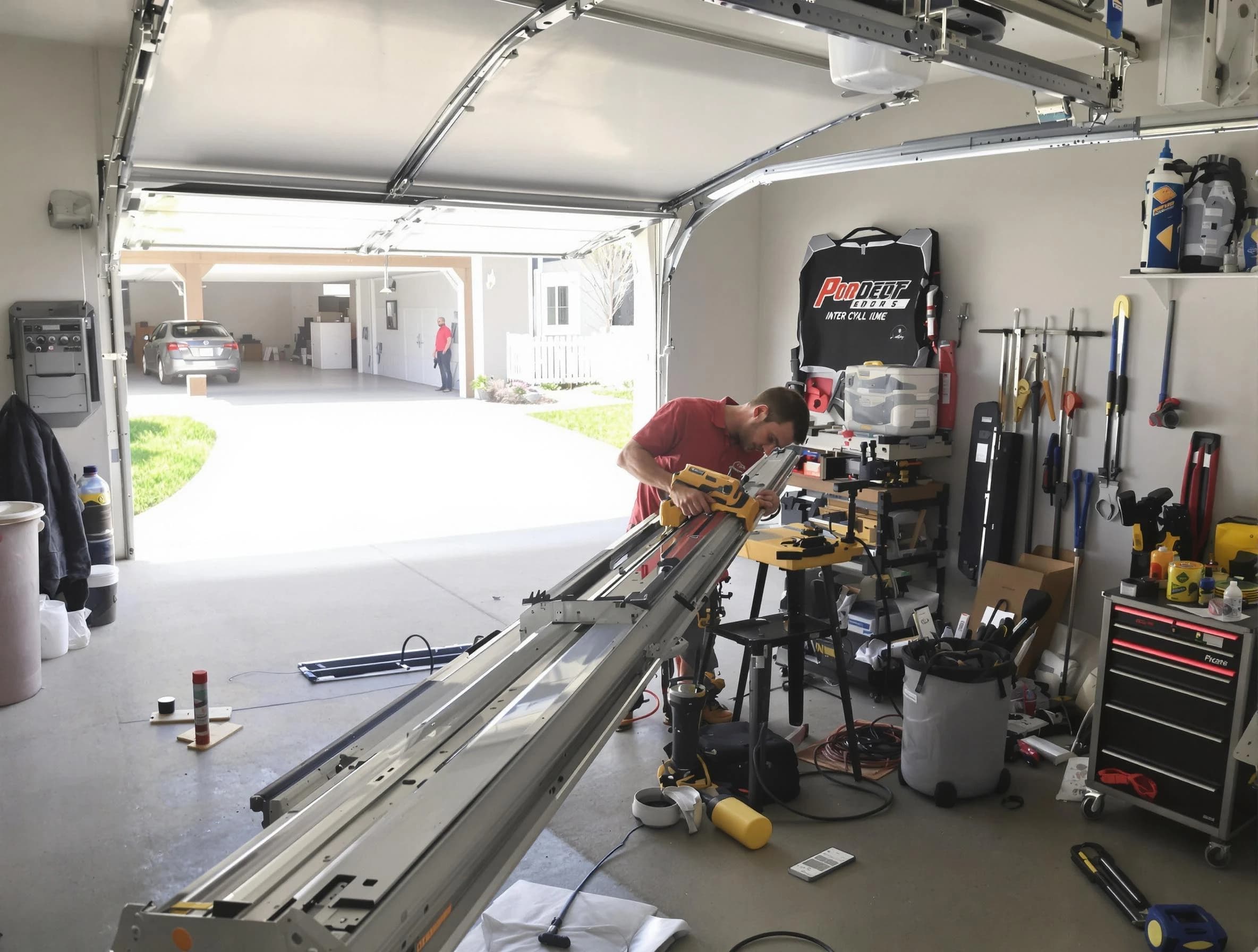Bernalillo Garage Door Repair expert performing track repair in Bernalillo
