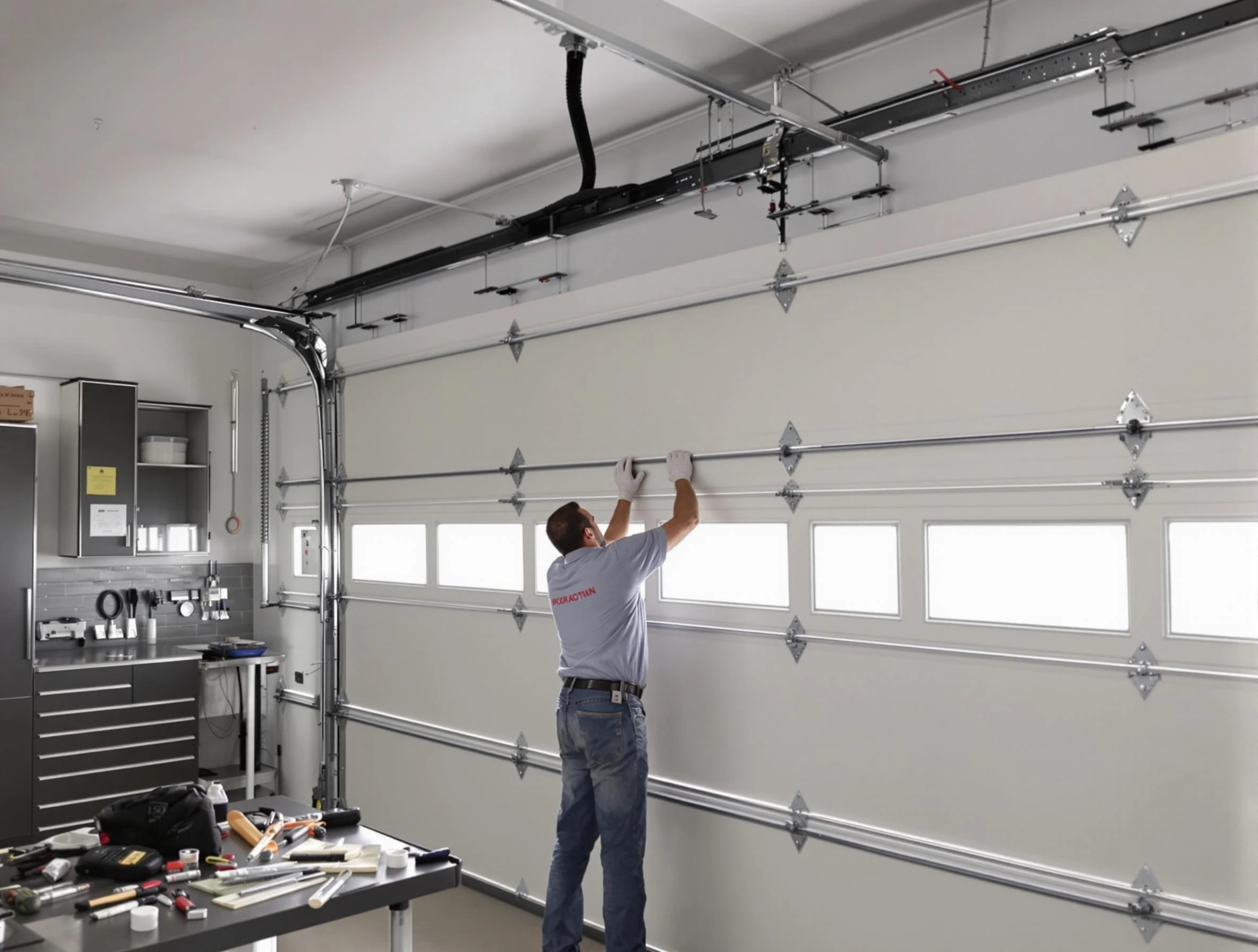 Garage Door Track Repair in Bernalillo