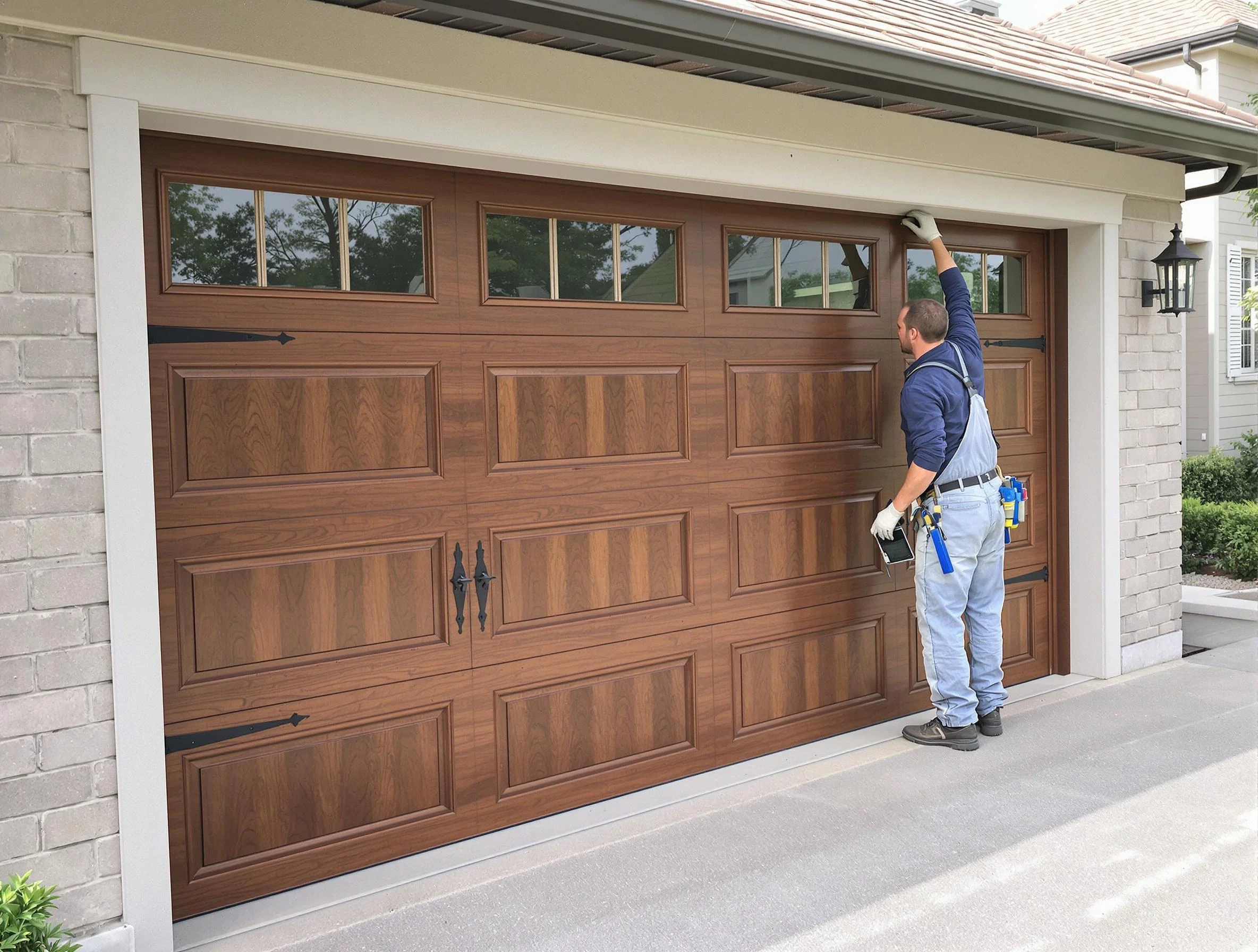 Custom garage door showcase by Bernalillo Garage Door Repair in Bernalillo