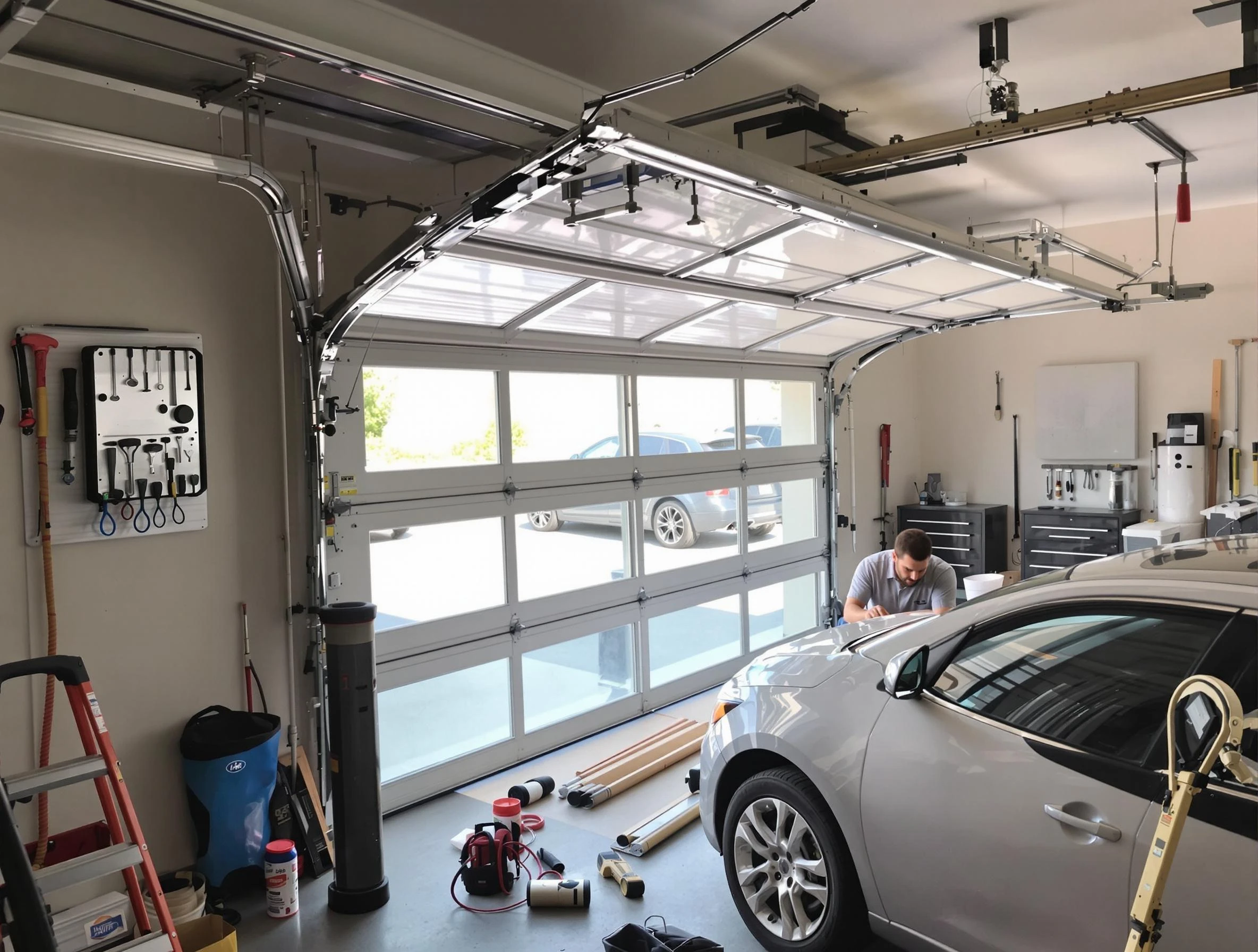 Garage door noise reduction service by Bernalillo Garage Door Repair in Bernalillo